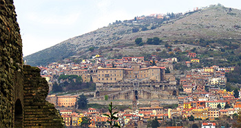 Palestrina seen from the plain
